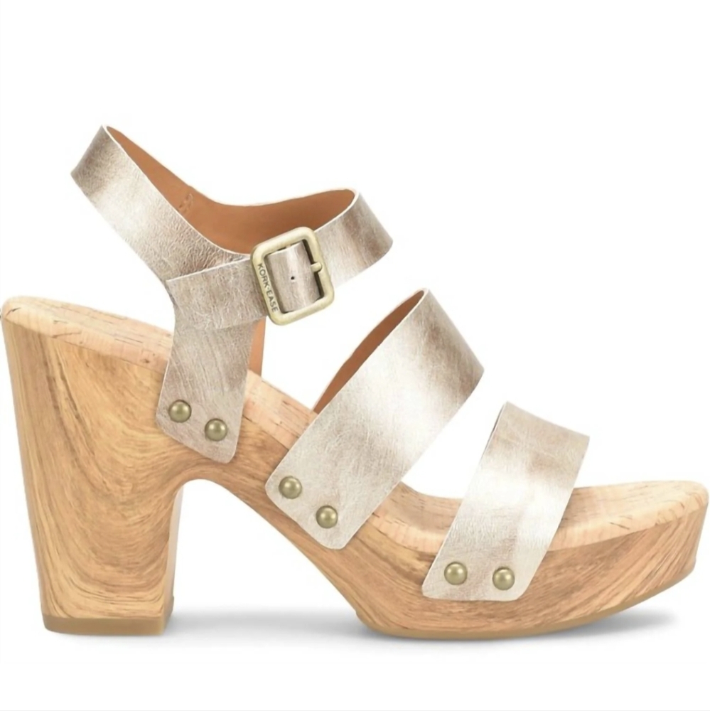 NWOB Kork-Ease Della Slingback Platform Wedge Sandals